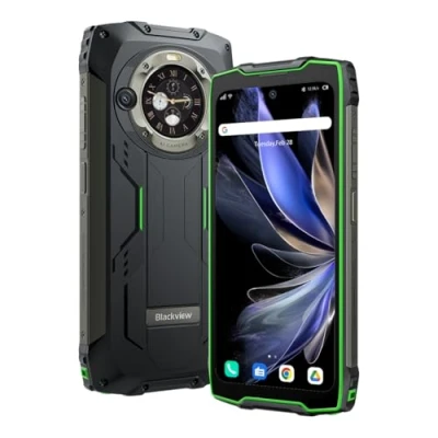 Imagen de Blackview BV9300 Pro Smartphone Resistente (Linterna 100LM), 16GB+256GB, Batería 15080mAh, 6.7&#039;&#039; 120Hz 2.3K Pantalla, Cámara 64MP+32MP, IP68 Android 13 Teléfono Móvil Impermeable, GPS NFC Negro