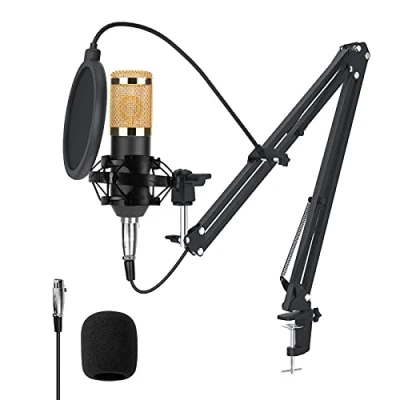 Imagen de Micrófono de Condensador Grabación USB para computadora Escritorio y portátil