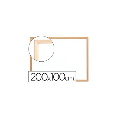 Imagen de PIZARRA BLANCA Q CONNECT LAMINADA MARCO DE MADERA 200X100 CM