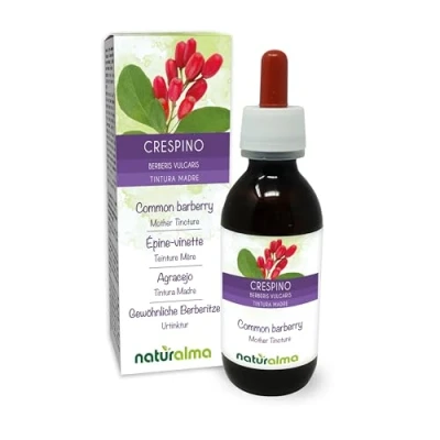 Imagen de Agracejo (Berberis vulgaris) cortezas de las raíces Tintura Madre sin alcohol Naturalma Extracto líquido gotas 120 ml Complemento alimenticio Vegano
