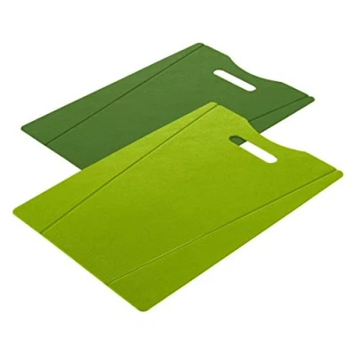 Imagen de KUHN RIKON 24274 Juego de tablas cortar (2 unidades, plástico), color verde y oscuro