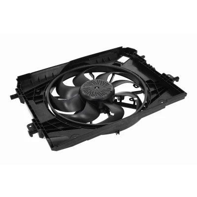 Imagen de VEMO V46 01 0003 Ventilador de radiador 12V 200W con bastidor (armazón), sin resistencia DACIA: Duster SUV, Dokker Express, Familiar