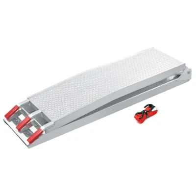 Imagen de WilTec Rampa Carga Motocicletas ATV Aluminio Plegable Quads Motos Vehículos Ayuda Transporte 215cm 340kg