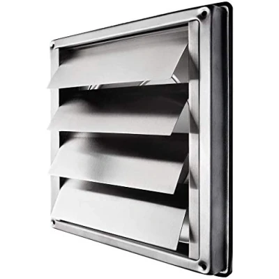 Imagen de Aigend Cubiertas de ventilación Pared, Rejilla Pared Acero Inoxidable 95 mm, Cuadrada para Rejillas del baño hogar, Color Plateado