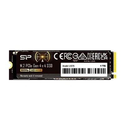 Imagen de Silicon Power 1TB US75 NVMe 4.0 Gen4 PCIe M.2 SSD R/W up to 7,000/6,500 MB/s (SP01KGBP44US7505)