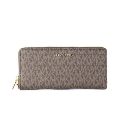 Imagen de Michael Kors Jet Set Cartera de piel para mujer, ideal viajar, Marrón (Marrón 2019), Medium