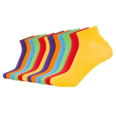 Imagen de FM London Bamboo Trainer, Calcetines Hombre, Multicolor (Vibrante), 39 42, paquete de 12