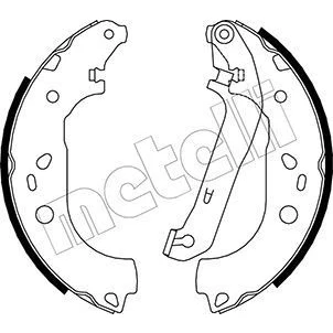 Imagen de Kit de zapatas METELLI 53 0142