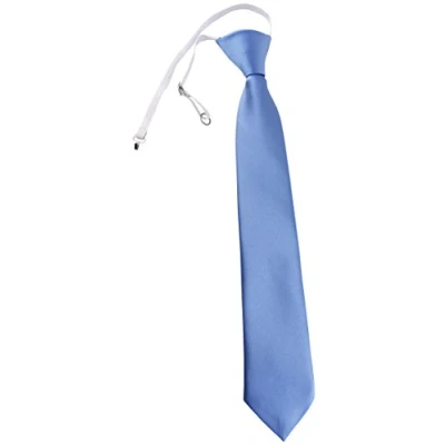 Imagen de TigerTie Los lazos de Seguridad azul monocromo Pre elástica monocromoda