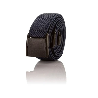 Imagen de Olata Cinturón Elástico Unisex. Ajustable con Hebilla de Clip Plástico. Negro