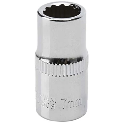 Imagen de KS Tools 918.1508 1/4&quot; Llave de vaso 12 cantos CHROMEplus, 7 mm