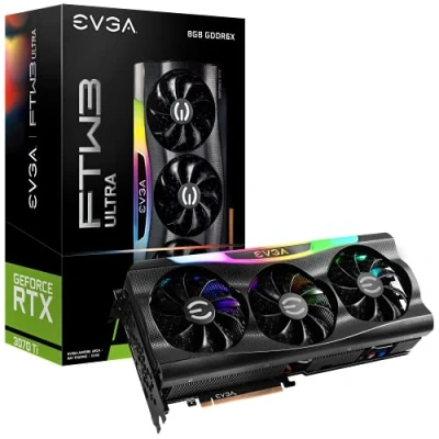 Imagen de EVGA GeForce RTX 3070 Ti FTW3 GAMING, 08G P5 3797 KL, 8GB GDDR6X, Tecnología iCX3, ARGB LED, Backplate de Metal