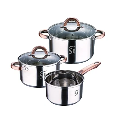 Imagen de Bateria 5pc acero inoxidable, apta para inducción, colección Onil
