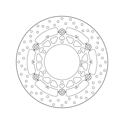 Imagen de BREMBO disco de freno Floating Disk, Serie Oro delante 305mm 5mm 6 perforado, dos piezas, flotante 78B40846 Discos freno,