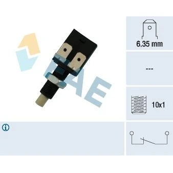 Imagen de FAE 24081 Interruptor luces freno mecánico con contactos de plata