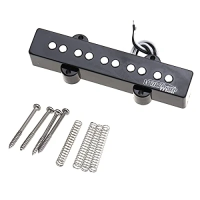 Imagen de Wilkinson M series WOJB5 Variable Gauss Cerámico Pastilla Jazz Bass Mástil Pickup para Bajo Eléctrico 5 Cuerdas tipo JB, Negro