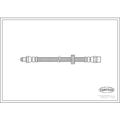 Imagen de CORTECO 19027752 Latiguillos de Freno Eje trasero 265 VOLVO: S60 I, V70 2