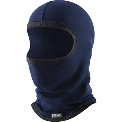 Imagen de Ladeheid Hombre Pasamontańas para moto o bicicleta Máscara de Esquí Termoactiva Silverplus LA 146 (Azul Marino, M/L)