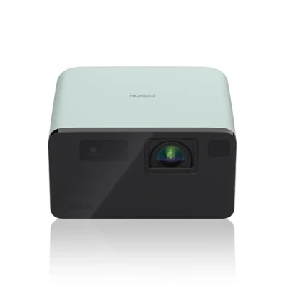Imagen de Epson EF 21G Mini Smart Laser Projector Proyector Portátil Full HD, 1920 x 1080p, Altavoz Bluetooth de 5W, Proyección a Pared, Suelo o Techo, 1000 Lúmenes, Google TV 150&quot;, Verde