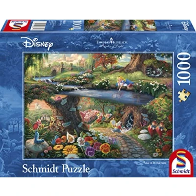 Imagen de Schmidt Spiele, Thomas Kinkade: Disney Alice in Wonderland 2021 Edition (1000pc), Puzzle, Ages 12+