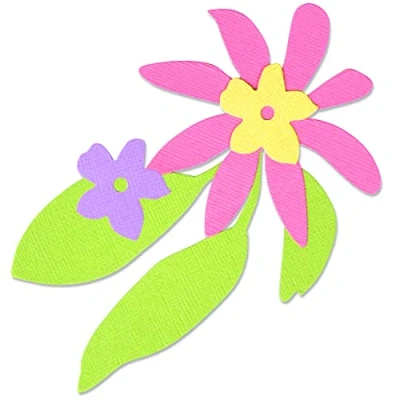 Imagen de Sizzix Bigz Die Nordic Flowers de Olivia Rose, 665825, Papel Metal, Multicolor, Talla única