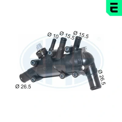Imagen de ERA 350564A Termostato, refrigerante con junta sensor Plástico carcasa (cárter) FORD: KA Hatchback