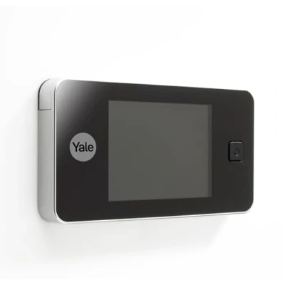 Imagen de Yale Mirilla Electrónica Digital 45 0500 1432 00 60 01, Plata, Vista en Vivo, Cámara de Alta Calidad, Ángulo Visión 105, Reemplaza la Puerta Mecánica