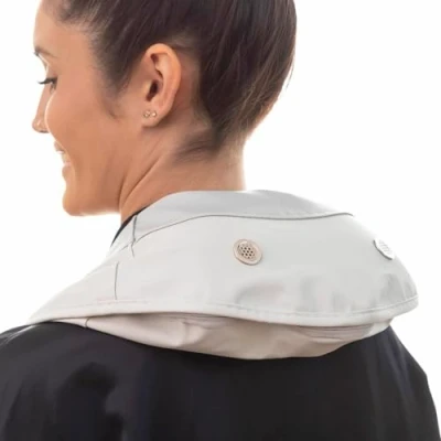 Imagen de InnovaGoods® Masajeador eléctrico tapping con golpeteo y calor Tappillan, alivia la tensión muscular mejora circulación, diseño compacto ligero, ideal para el hogar gimnasio