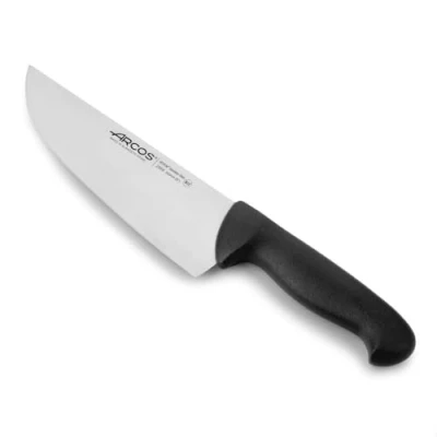 Imagen de Arcos Serie 2900 Cuchillo Carnicero Ancho Hoja de Acero Inoxidable NITRUM 200 mm Mango inyectado en Polipropileno Color negro