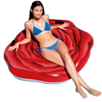 Imagen de Intex 58783EU Rosa Roja Hinchable Fotorrealista con Asas