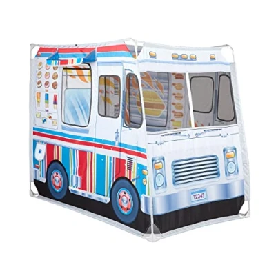 Imagen de Melissa &amp; Doug Tienda de campaña para jugar, Camión comida niños, Juguetes Imitación,Carpa Juego creativo, Regalo niños y niñas 3 4 5 6 7 años