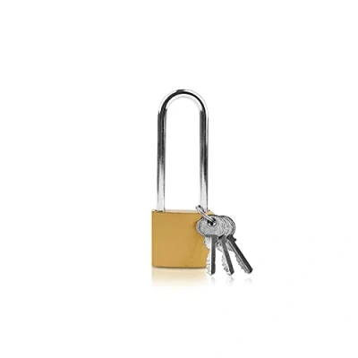 Imagen de Lamondre candado de alta seguridad para exteriores, grillete largo con llaves, seguridad, cobertizo, almacén, garaje, jardín, puerta 38 mm
