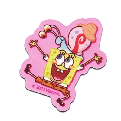 Imagen de Comercial Mercera Bob Esponja Gary impreso Parches Termoadhesivos Bordados Aplique Para Ropa, Tamaño: 6,2 x 7,2 cm