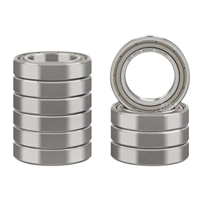 Imagen de XiKe 10 piezas 6803ZZ Rodamientos de bolas sellados 17x26x5mm Acero al cromo y Pre lubricados doble cierre metálico, 6803 2Z Rodamiento rígido con escudos.