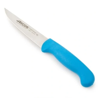 Imagen de Arcos Serie 2900 Cuchillo de Verduras Hoja Acero Inoxidable NITRUM 100 mm Mango inyectado en Polipropileno Color azul