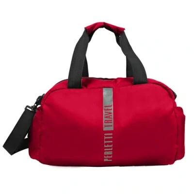 Imagen de PERLETTI Mochila Viaje Cabina Avion 40x20x25 Hombre Mujer Bolsa Deporte Gimnasio con Correa Regulable y Asas de Ryanair Ligera Suave Equipaje Mano (Rojo)