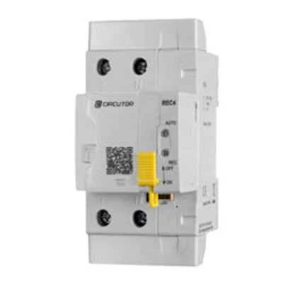 Imagen de Circutor REC4 2P 40 30 Interruptor diferencial rearme automático, Blanco