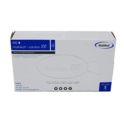 Imagen de Guantes desechables maimed Solution 100 nitirla Talla S