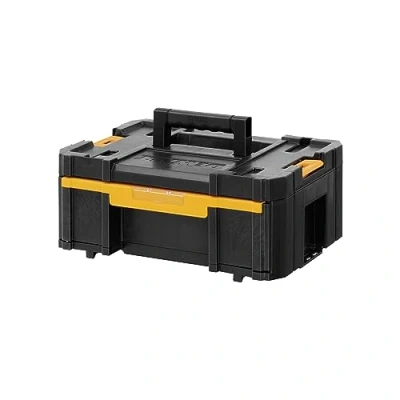 Imagen de DEWALT DWST1 70705, Cajonera profunda con 6 divisores extraíbles TSTAK, Bisagras y cierres laterales, Asa Bimaterial, Máx. capacidad de carga 7.5kg , Medidas 314 x 440 176 mm