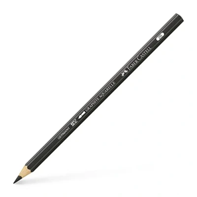 Imagen de Faber Castell 117802 . Caja 6 lápices grafito acuarelable. 2B