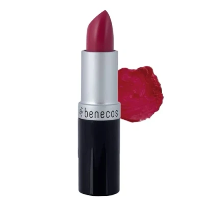 Imagen de Benecos natural beauty 90702 lápiz labial brillante con aceite de jojoba orgánico y cera abejas orgánica rosa