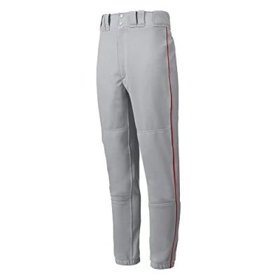 Imagen de Mizuno 350148.9110.07.XL Pantalón Premier Piped Gris Rojo, Hombre