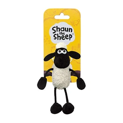 Imagen de Shaun the Sheep Plush 61176 Backpack Clip, Black and White, Great Gift Idea,9 x 7 14 centimetres