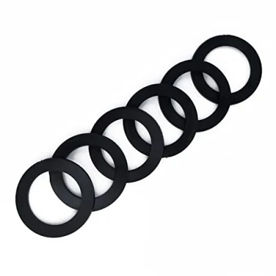 Imagen de Qrity 6 Piezas Junta de Tapón Obturación Tubo Desagüe Fregadero Cocina, Drenaje 45mm, Anillo Sellado Drenaje, Arandela Goma para Accesorios G 1 1/2 &quot;