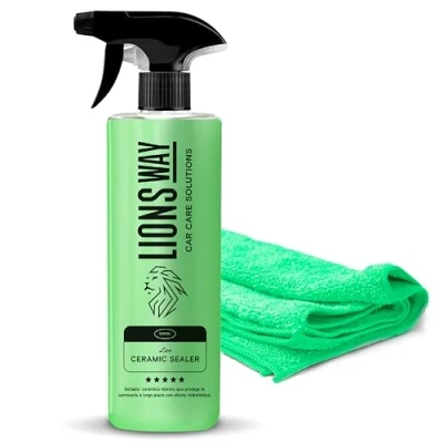 Imagen de Tratamiento Ceramico Coche Hidrofóbico, Con SíLICA. Premium Sellador, Abrillantador De Alto Brillo, Protección Duradera Efecto Hidrofugante Para Carrocería Y Cristales. (500ML)