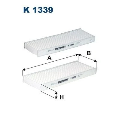 Imagen de FILTRON K 1339 2x Filtro de habitáculo partículas 239 85 20 CITROËN: C Elysée Berlina, PEUGEOT: 301 Berlina