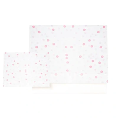 Imagen de Various Juego de Sábanas para Cuna 60 x 120 cm, Ropa Cuna,100% Algodón Extrasuave Fafricado en Europeo (Bajera+encimera+Funda Almohada) Estampado Luna Rosa/Blanco