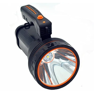 Imagen de Ambertech Linterna recargable de 7000 lúmenes Super brillante con bordes afilados para evitar las bestias Unisex Youth, Negro, 1