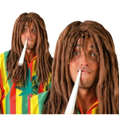Imagen de Guirca Peluca rastas en caja, Color marrón, Talla única (4858.0)