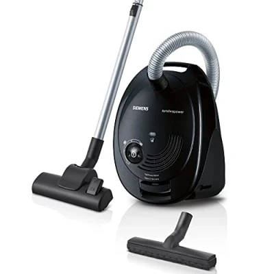 Imagen de Siemens Synchropower Aspirador con bolsa, 4 L, 600 W, color negro